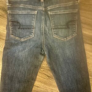 American Eagle Outfitters Straight Leg Dark Blue Jeans